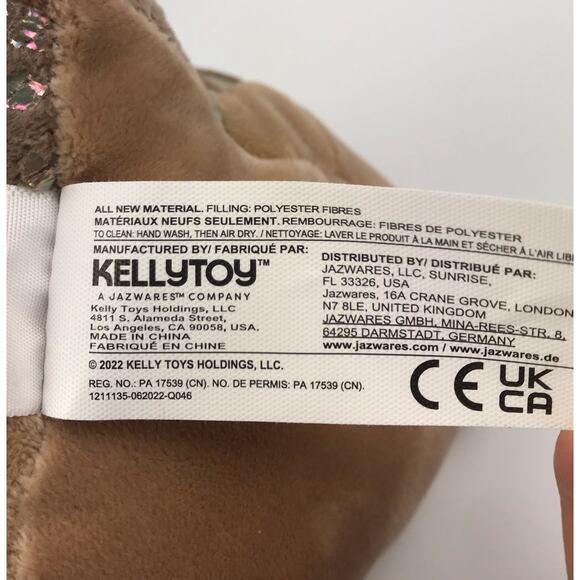 Squishmallows Thompson Armadillo 5" Plush Brown Gray Metallic Kellytoy 2022 - Picture 9 of 9